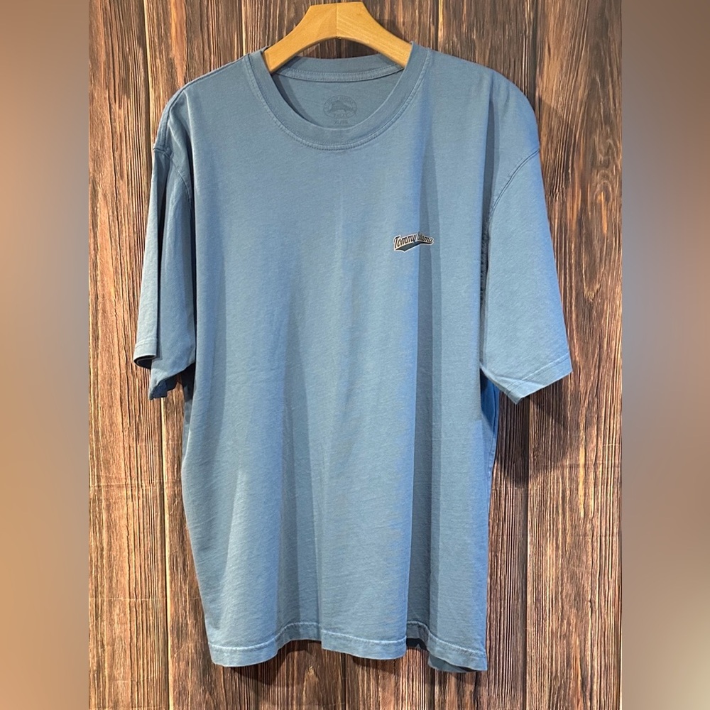 Tommy Bahama Logo Blue Short Sleeve Tee Shirt - Size XL